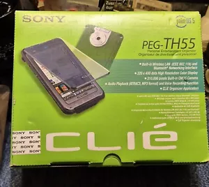 Organizador personal de mano vintage Sony Clie PEG-TH55 PDA - Imagen 1 de 6