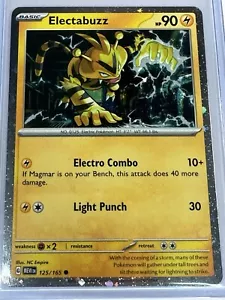 Pokemon Juego de Cartas Coleccionables Escarlata y Violeta 151 Electabuzz #125 Cosmos Holo - Imagen 1 de 2
