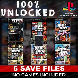 GRAND THEFT AUTO PS2 | MEMORY CARD SAVES | Vice City San Andreas Liberty Stories - Picture 1 of 15
