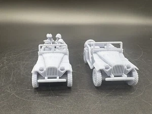 Jeep 28 mm, 1/56, impreso en 3D, Segunda Guerra Mundial, ruso, GAZ-67, abierto (2), acción de perno - Imagen 1 de 11