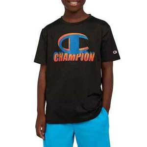 Champion Boys Active Top Size Small 6/7 Black - Picture 1 of 5