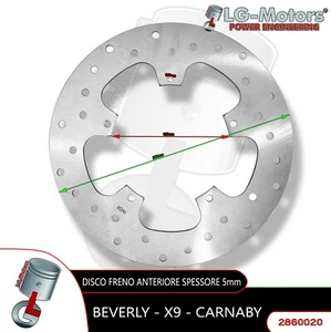 DISCO FRENO ANTERIORE PIAGGIO BEVERLY 500 2002 2003 2004 2005 2006 - Foto 1 di 1