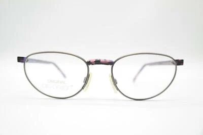 Vintage Pro Design Denmark P 184 Gray Multicolor Oval Glasses Frame NOS - Image 1 of 4