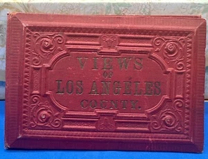 1880S HEININGER SOUVENIR ACCORDIAN BOOK VIEWS OF LOS ANGELES COUNTY LITHOS CA - Imagen 1 de 14