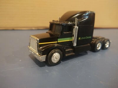ERTL John Deere Toy Diecast Semi Tractor Trailer Cab Black - Image 1 of 4