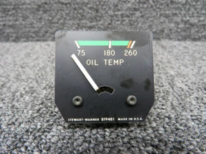 819481 Stewart-Warner Oil Temperature Indicator (Faded Face) - Picture 1 of 8