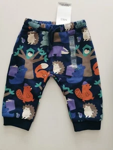 M&S Baby Cotton Rich Woodland Print Joggers, 0-3m, 3-6m, 6-9m, 12-18m - Picture 1 of 5