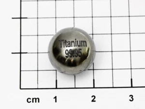 Titanium sphere 99.95% purity - Ø1/2 inch - - Bild 1 von 1