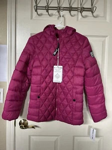 DKNY Sport Packable Puffer Jacket Girl Size Large 14/16 Pink NWT MSRP $110 - Picture 1 of 12