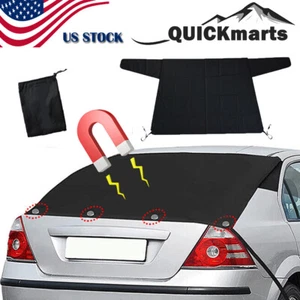 600D Car Rear Windshield Snow Cover Magnets Sun Shade Winter Ice Frost Protector - Picture 1 of 11