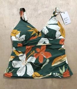 Knix women's Tankini Swim Top Sz M+ Rainforest Removable Cups NWT - Picture 1 of 9