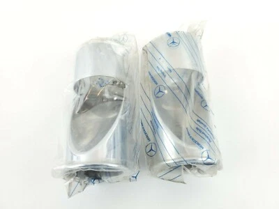 Par de 2x puntas de escape cromadas originales Mercedes Benz W114 W115 W116 1154920914 NOS  Foto 1 de 3