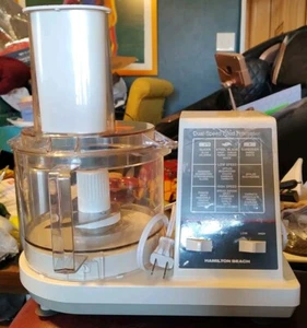Vintage Hamilton Beach Scovill Dual Speed Food Processor Model 702-5 w/ Bundle - Picture 1 of 9