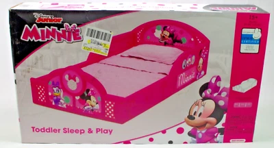 Marco de cama rosa Minnie Mouse niño niño dormitorio muebles niña Foto 1 de 3