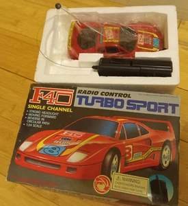 Vintage 70's Radio Control FERRARI F40 Turbo Sport Toy Car New WORKS video Shack - Picture 1 of 5