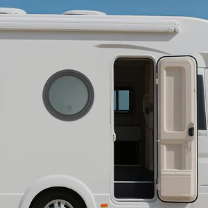 Ventana redonda de 13 pulgadas para autocaravana/campistas/carga/remolques verticales con anillo de ajuste - Imagen 1 de 11