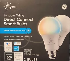 GE CYNC Smart LED Light Bulbs Full Color Bluetooth, Wi-Fi Enabled Alexa Google - Picture 1 of 6
