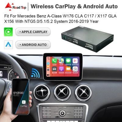 Wireless CarPlay Android Auto Interface NTG5 For Benz W176 C117 A CLA GLA Class - Image 1 of 4