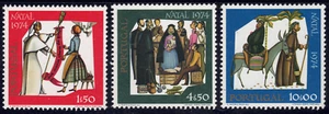 1974 Portugal SC# 1235-1237 - Christmas - M-NH - Picture 1 of 2