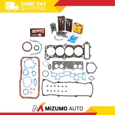 Full Gasket Set Bearings Rings Fit 89-90 Nissan Pulsar Sentra 1.6 SOHC GA16i