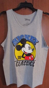 New Disney MIckey Mouse Classics Tank Top Men Large Cotton Poly Chest 44 L 31 - Picture 1 of 4