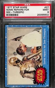 1977 Star Wars Some Repairs For See-Threepio #27, PSA MINT 9 Rare In 9 & 10 - Picture 1 of 1