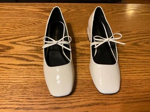 Madden Girl Egret Mary Janes Damenschuhe Schleifen 8 Medium (B, M) elfenbeinfarben Knochen neu - Bild 1 von 3