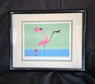 Disney Fantasia 2000 Flamingo Yo Yo Framed Lithograph Carnival Of The Animals - Image 1 of 3