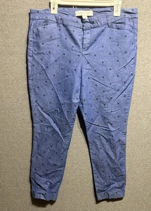 Old Navy Pixie Ankle Pants Jeanish Black Polka Dots Pockets Size 14 Denim Look - Bild 1 von 5