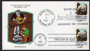 1980 Lavoro organizzato (Scott 1831) - Collins H/P DUAL FDC TD805 - Foto 1 di 1