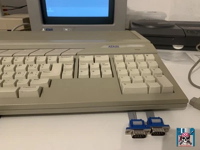 🕹️ 2 x Atari 1040 ST / 520 ST / Joystick & Mausportverlängerung  / Portschutz  - Bild 1 von 4