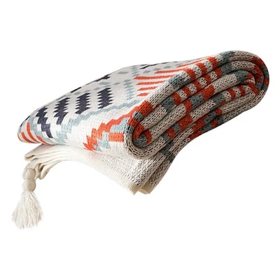 Leichte Überwurfdecke mit Fransen. Leichte, dekorative Überwurfdecke - Bild 1 von 4