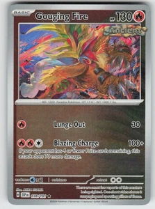 Gouging Fire Reverse Holo Rare SV08: Surging Sparks 038/191 LP-NM - Picture 1 of 2