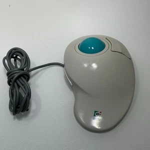 Logitech TrackMan Vista T-CG10 Blue Trackball Mouse – Vintage PS/2 Retro - Picture 1 of 4
