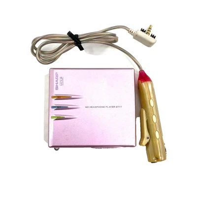 Lecteur MD SHARP portable MD-ST77 rose fonctionnement confirmé - Photo 1/4