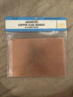 NOS - Archer Radio Shack 85 sq inches Assorted Copper Clad Boards 276-1591 - Image 1 of 2