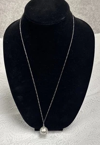 VINTAGE ERNEST BOREL SILVER LADIES WATCH PENDANT WITH A NECKLACE - Picture 1 of 14
