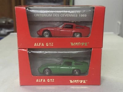 Lote de 2 coches 1:43 coches VEREM ALFA GTZ Le Mans 1964 des Cevennes 1965 Ref# 605 y 652 Foto 1 de 4