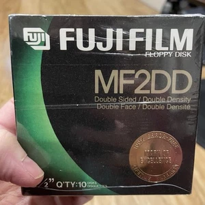 Pack de 3 1/2"10 disquettes double face double densité Fujifilm MF2DD scellées neuves - Photo 1/3