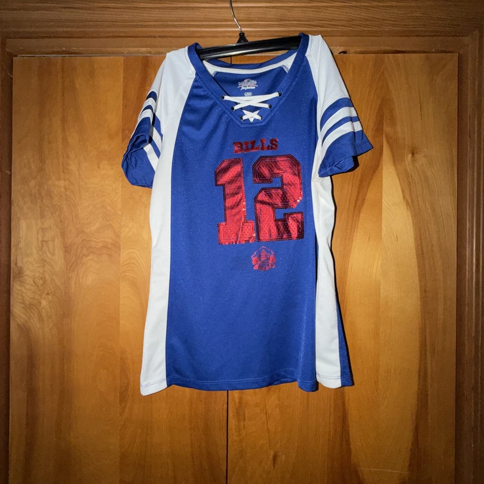 Jim Kelly Buffalo Bills Jersey/Camisa L Majestic/Salón de la Fama Mujer’s   Foto 1 de 4