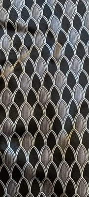 Corbata Joseph & Lyman 100 % seda negra/gris tejida geométrica Italia Foto 1 de 4