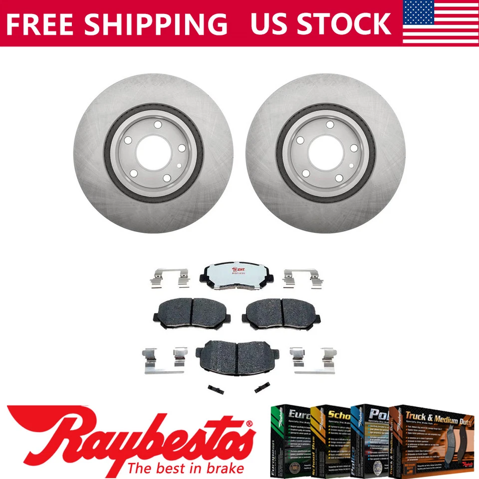 Kit de rotores de freno delanteros y pastillas de freno híbridas Raybestos para Mazda CX-5 2013-2015 Foto 1 de 4