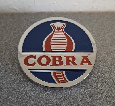 AC Cobra 289 Shelby emblem badge blue spotty surface - Image 1 of 4
