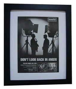 OASIS+No mires atrás con ira+PÓSTER+ANUNCIO+ORIGINAL 1996+ENMARCADO+ENVÍO EXPRESS AL MUNDO - Imagen 1 de 8