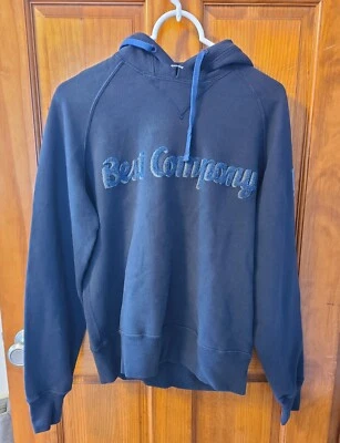 Pulôver com capuz azul BEST COMPANY Olmes Carretti tamanho P - Imagem 1 de 4