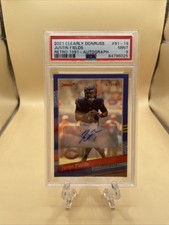2021 Clearly Donruss Justin Fields Retro Rookie RC Auto /10 PSA 9 🔥