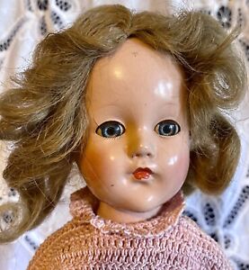1930’s Antique Composition 14” Effanbee Anne Shirley Doll