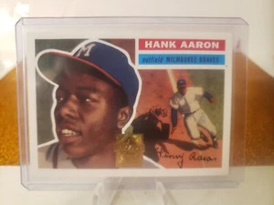 2000 Topps Chrome 1956 3 of 23 Reprint Hank Aaron Milwaukee Braves - Picture 1 of 2