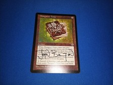MTG Magic Mangara's Tome Signed Artist Proof x1 Mirage John Bolton