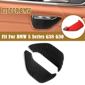 For BMW 5 Series G38 2018-2022 Carbon Fiber Door Ashtray Decor Cover Trim - Bild 1 von 9